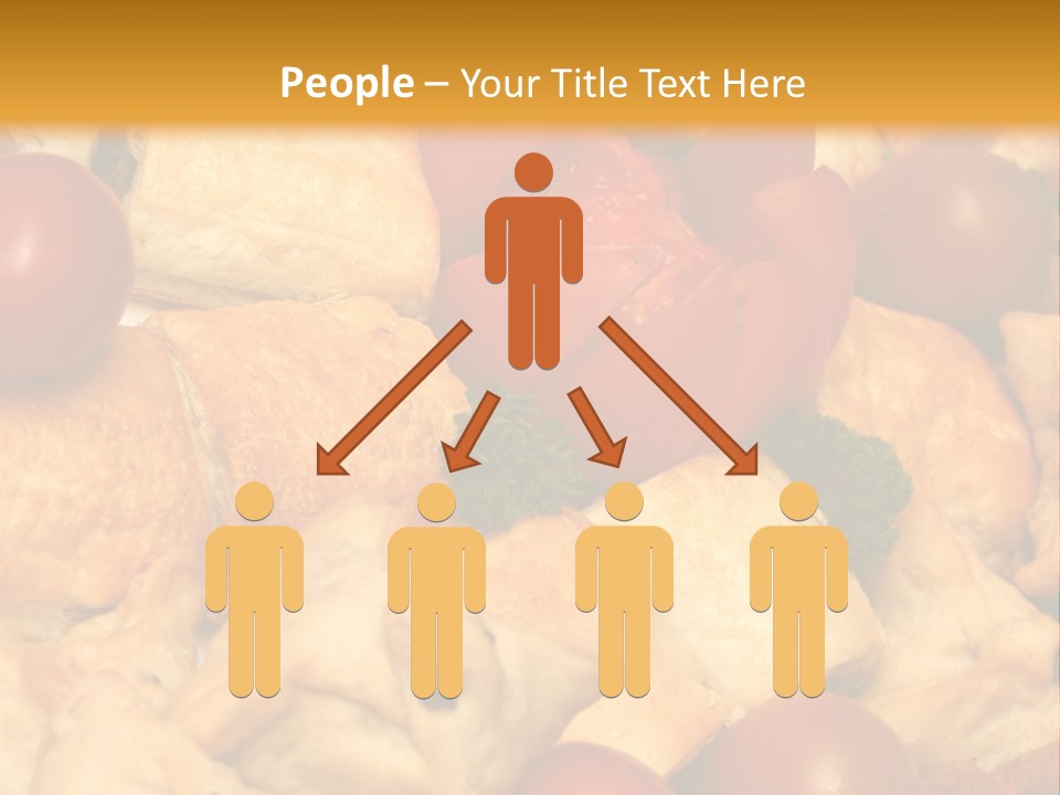 A Bunch Of Food That Is On A Table PowerPoint Template