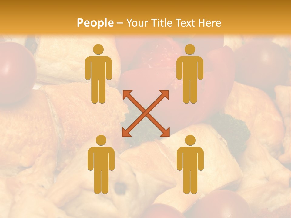 A Bunch Of Food That Is On A Table PowerPoint Template