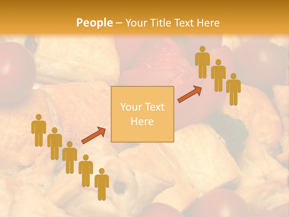 A Bunch Of Food That Is On A Table PowerPoint Template