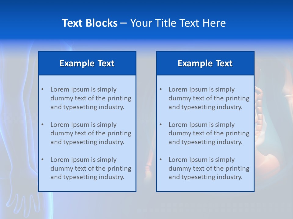 A Human Body With A Large Intestion In The Middle Of It PowerPoint Template