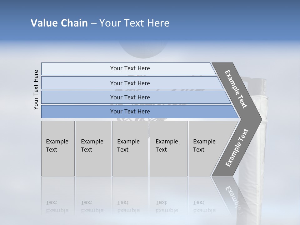 Netball About To Go Into The Goal PowerPoint Template