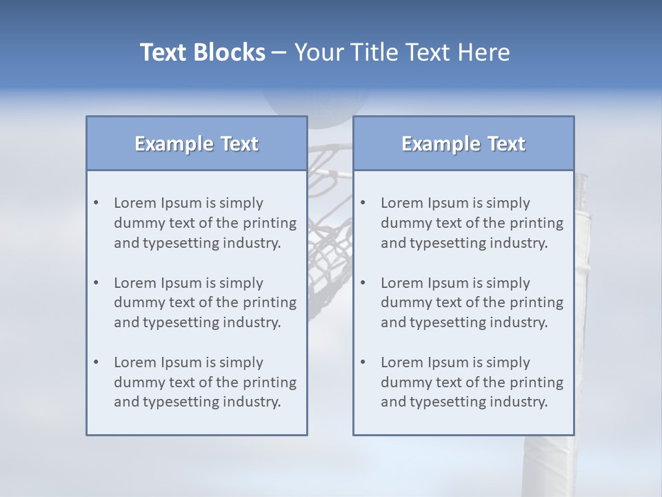 Netball About To Go Into The Goal PowerPoint Template