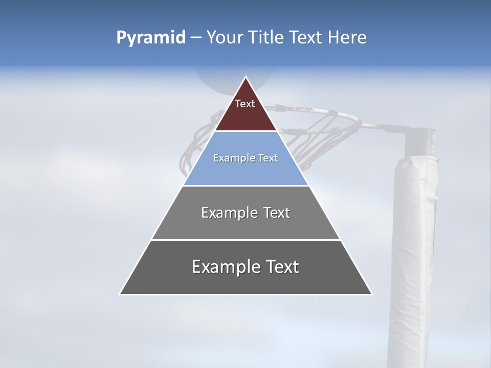 Netball About To Go Into The Goal PowerPoint Template