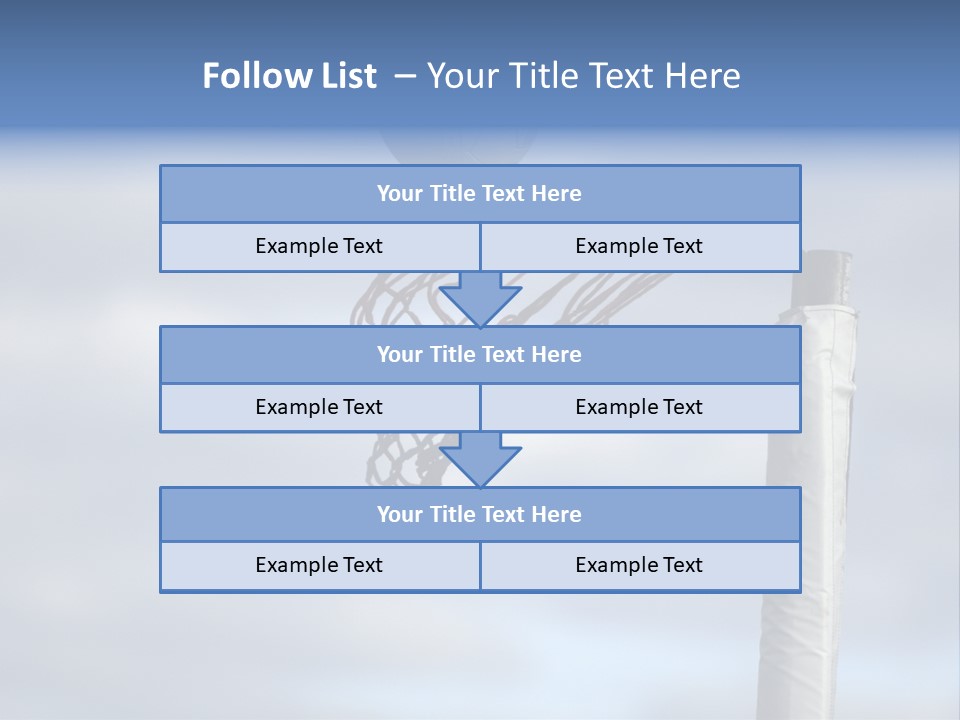 Netball About To Go Into The Goal PowerPoint Template