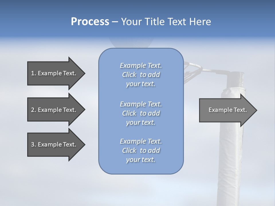 Netball About To Go Into The Goal PowerPoint Template