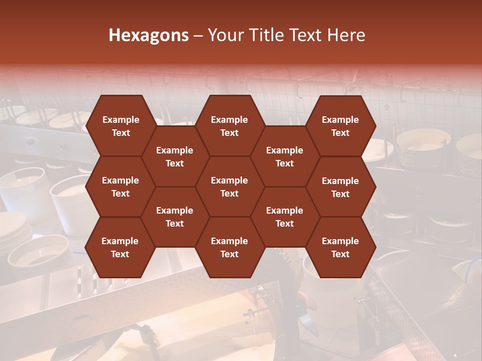 A Dairy Plant In Switzerland Processing Fresh Milk Into Cheese. PowerPoint Template