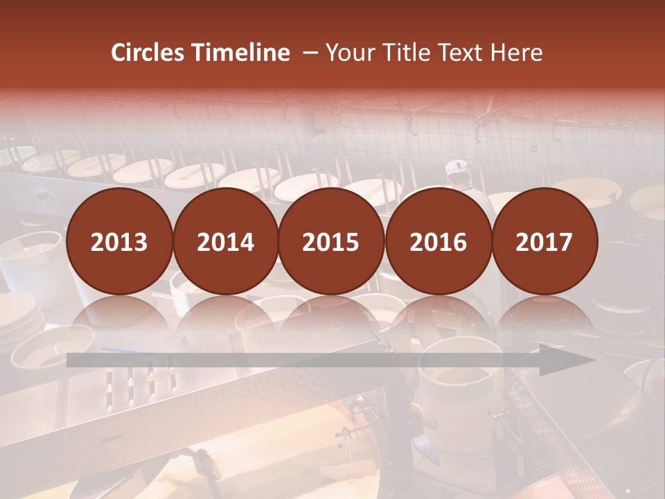 A Dairy Plant In Switzerland Processing Fresh Milk Into Cheese. PowerPoint Template