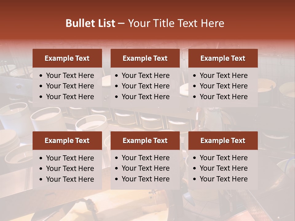 A Dairy Plant In Switzerland Processing Fresh Milk Into Cheese. PowerPoint Template