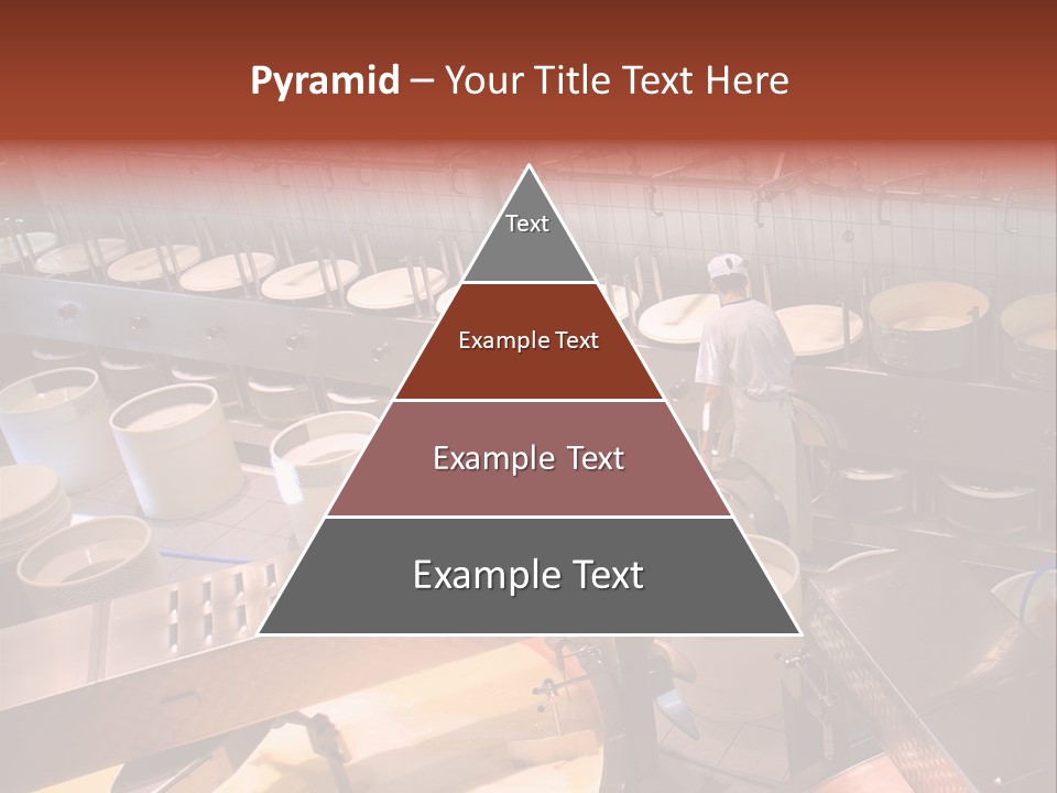 A Dairy Plant In Switzerland Processing Fresh Milk Into Cheese. PowerPoint Template
