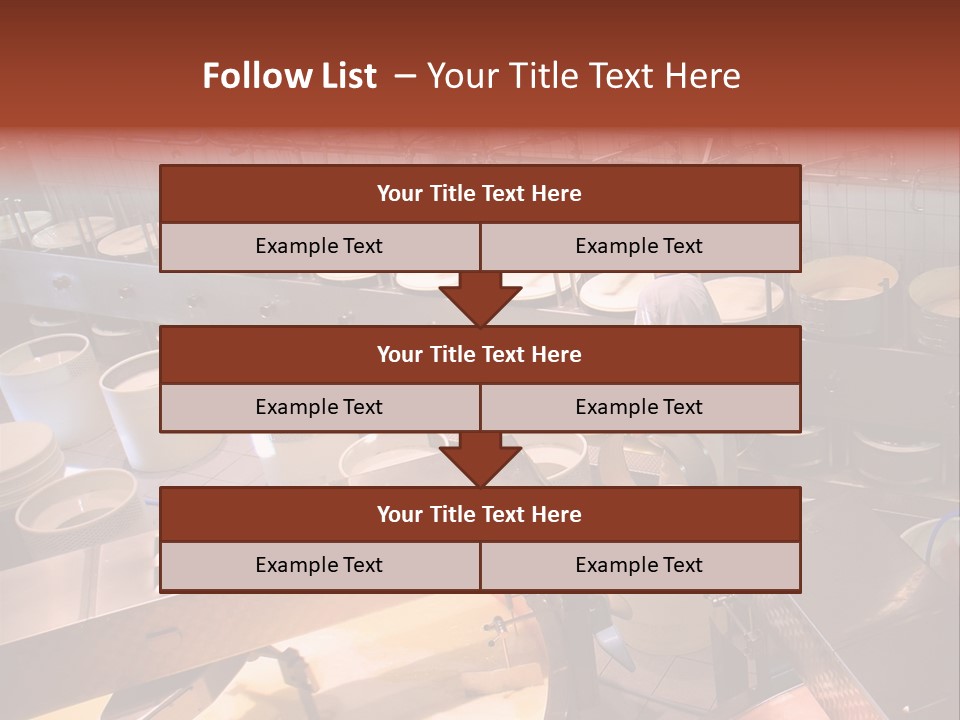 A Dairy Plant In Switzerland Processing Fresh Milk Into Cheese. PowerPoint Template