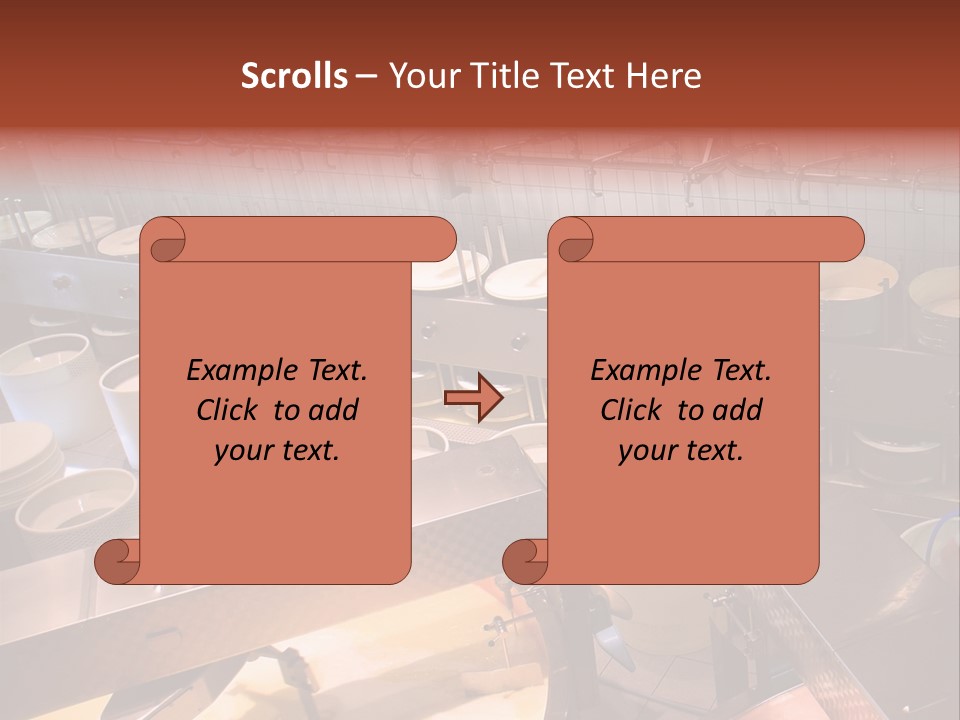A Dairy Plant In Switzerland Processing Fresh Milk Into Cheese. PowerPoint Template