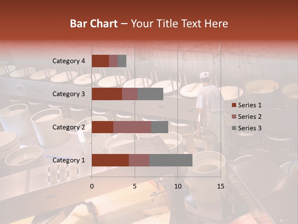 A Dairy Plant In Switzerland Processing Fresh Milk Into Cheese. PowerPoint Template