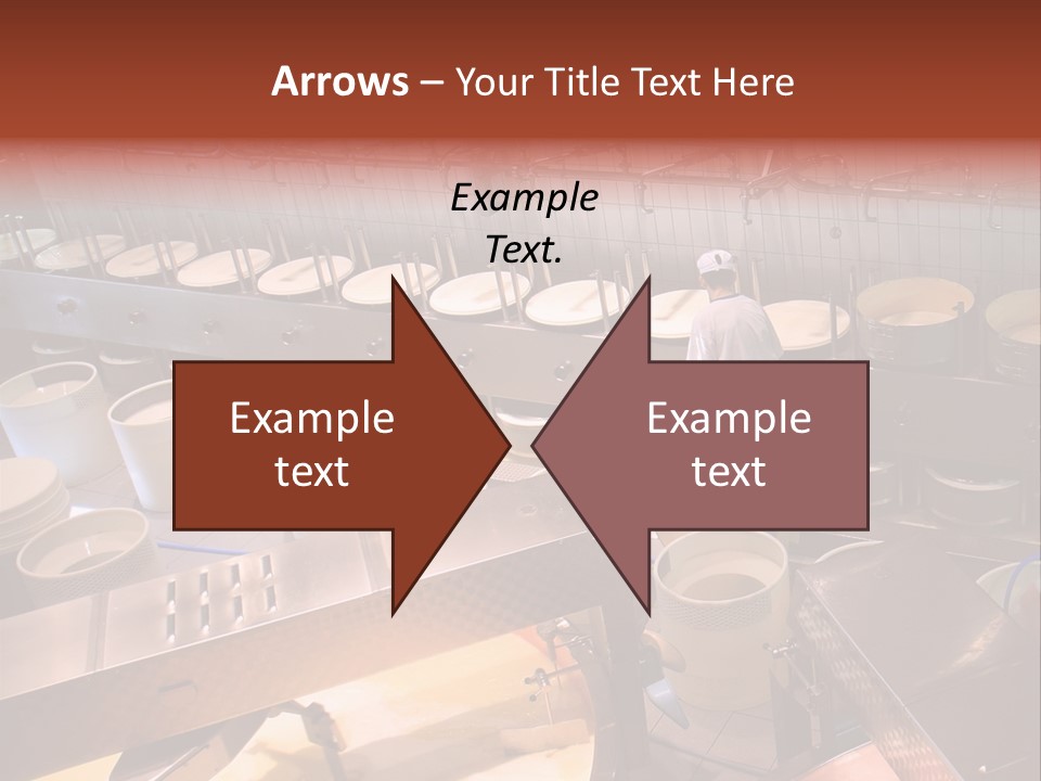 A Dairy Plant In Switzerland Processing Fresh Milk Into Cheese. PowerPoint Template