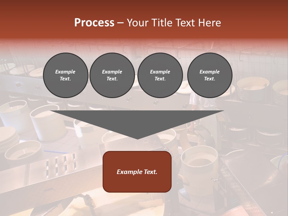 A Dairy Plant In Switzerland Processing Fresh Milk Into Cheese. PowerPoint Template