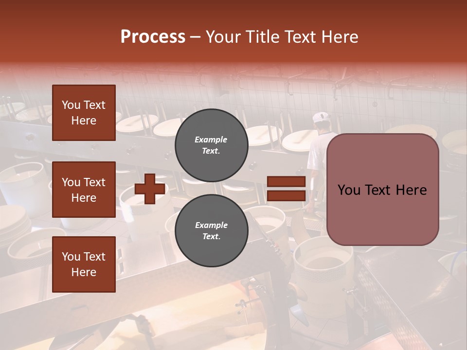 A Dairy Plant In Switzerland Processing Fresh Milk Into Cheese. PowerPoint Template
