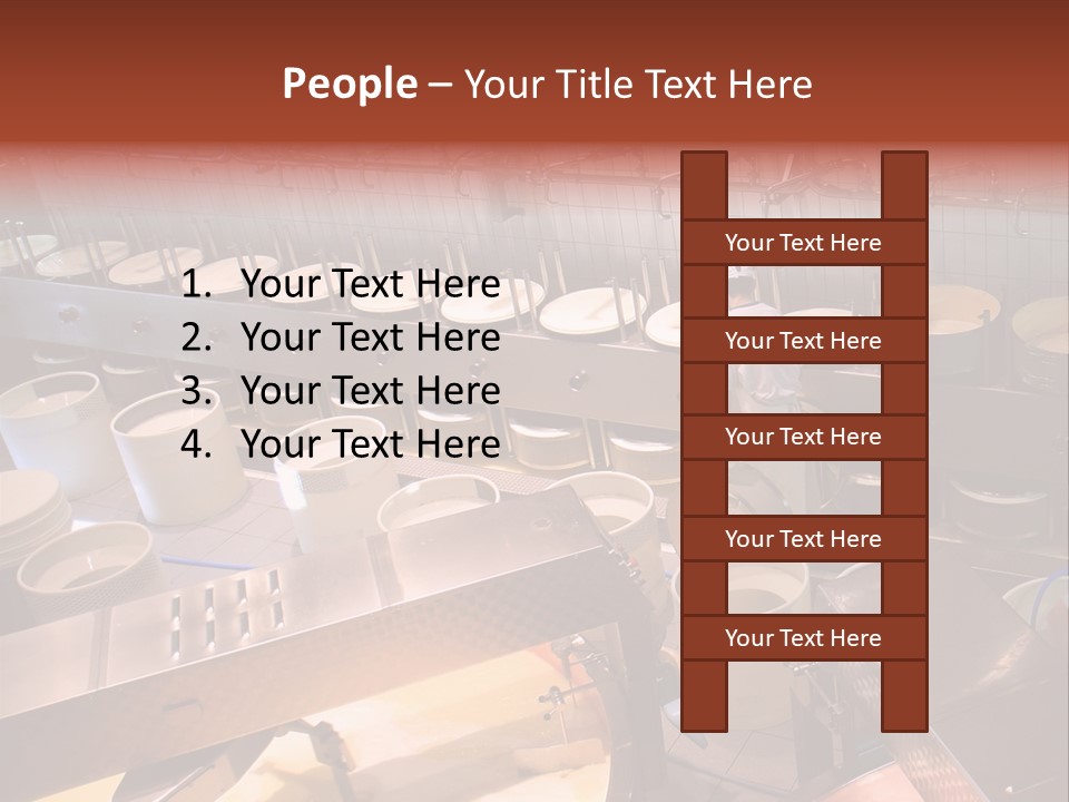 A Dairy Plant In Switzerland Processing Fresh Milk Into Cheese. PowerPoint Template