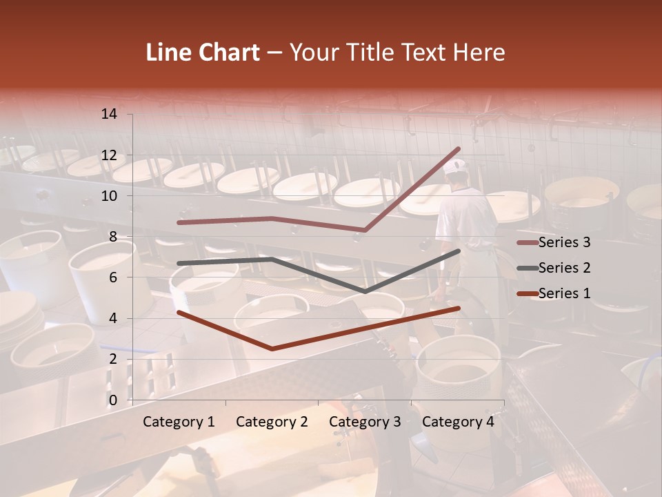 A Dairy Plant In Switzerland Processing Fresh Milk Into Cheese. PowerPoint Template