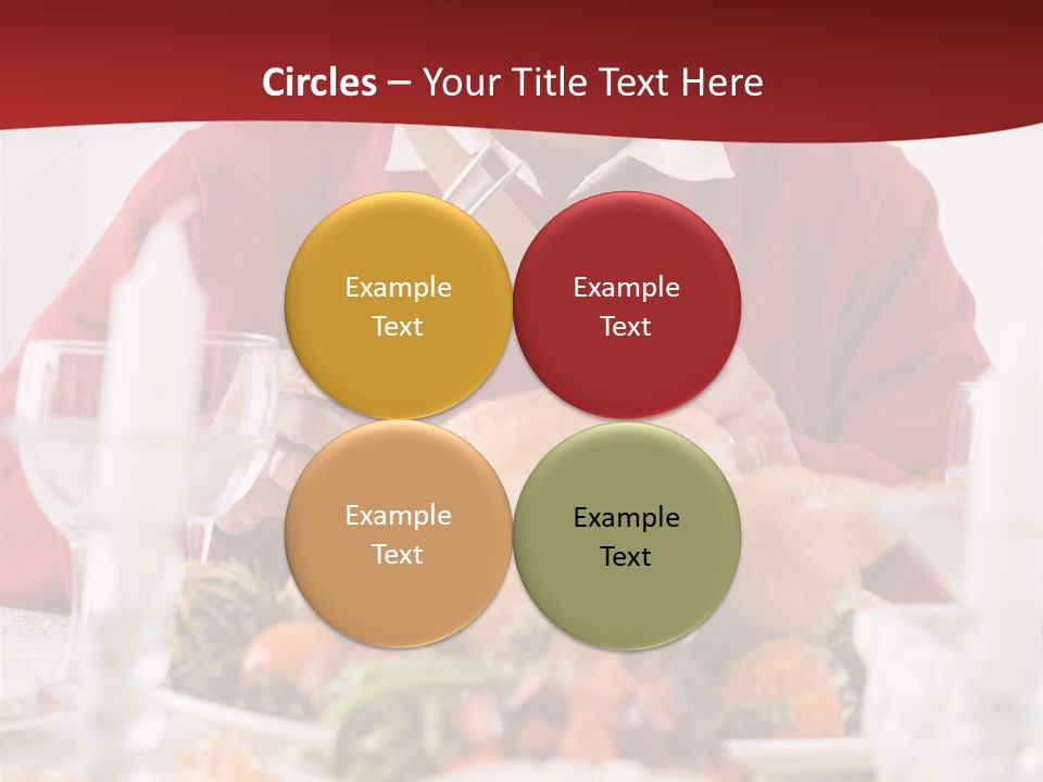 Senior Man Excitedly Getting Ready To Carve The Turkey PowerPoint Template