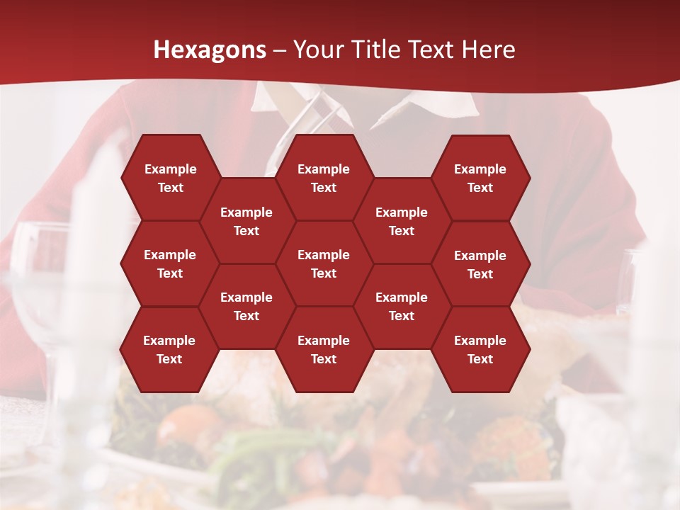 Senior Man Excitedly Getting Ready To Carve The Turkey PowerPoint Template