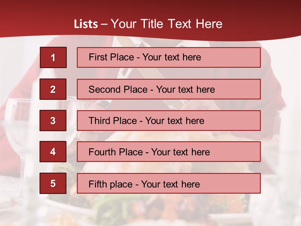 Senior Man Excitedly Getting Ready To Carve The Turkey PowerPoint Template