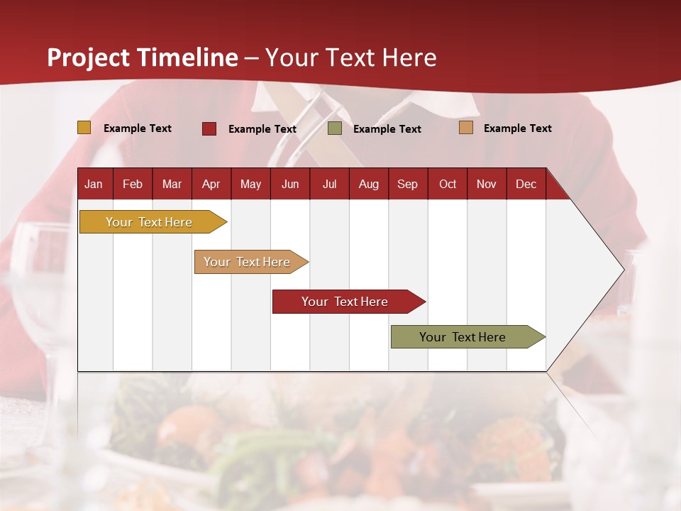 Senior Man Excitedly Getting Ready To Carve The Turkey PowerPoint Template
