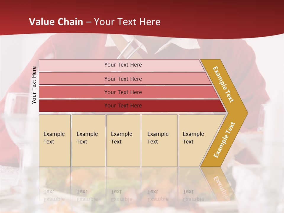 Senior Man Excitedly Getting Ready To Carve The Turkey PowerPoint Template