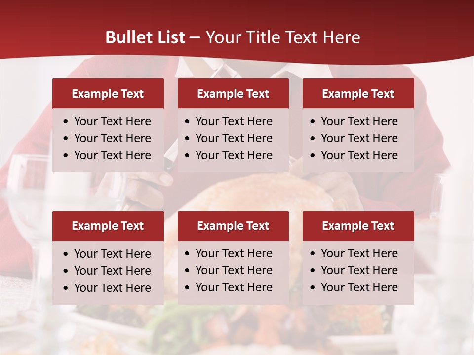 Senior Man Excitedly Getting Ready To Carve The Turkey PowerPoint Template
