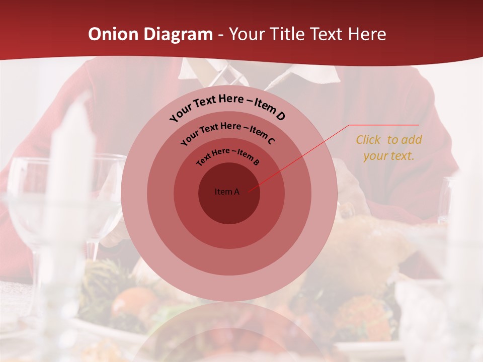 Senior Man Excitedly Getting Ready To Carve The Turkey PowerPoint Template