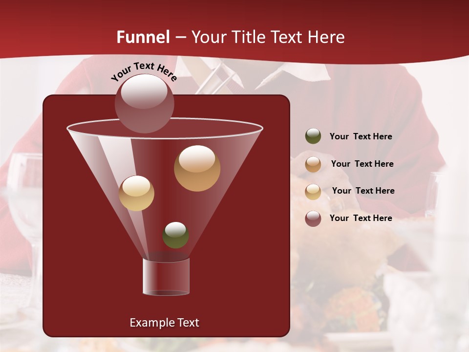 Senior Man Excitedly Getting Ready To Carve The Turkey PowerPoint Template