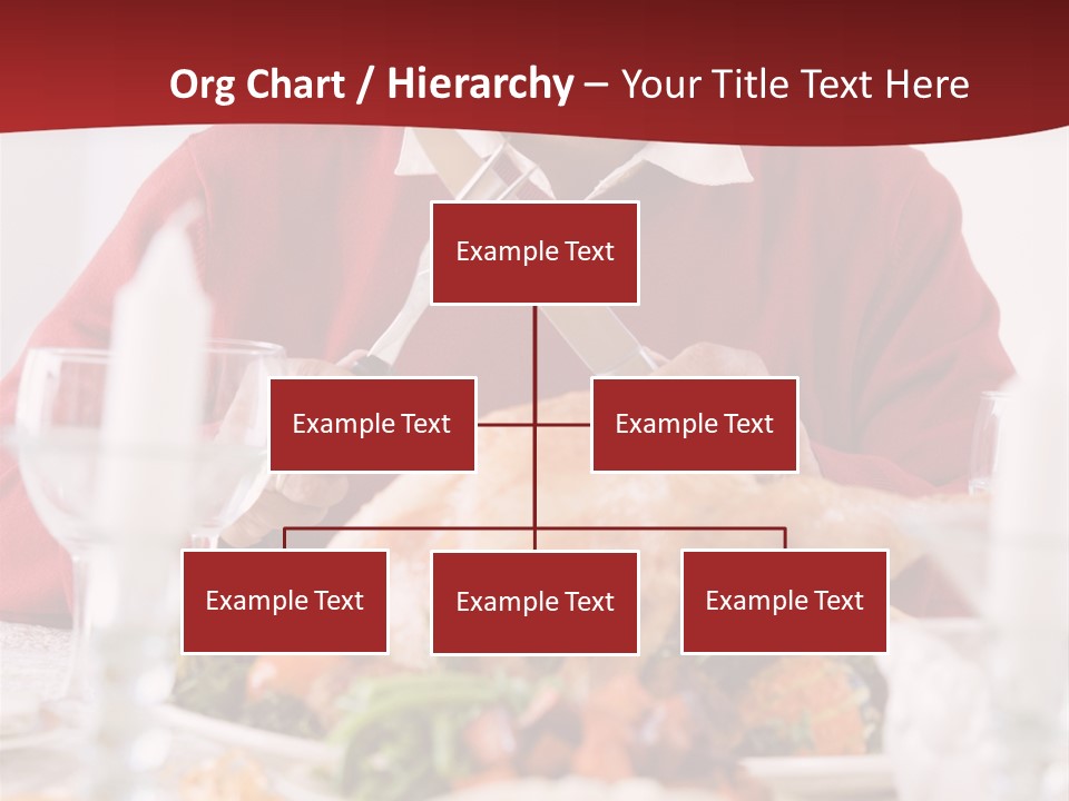 Senior Man Excitedly Getting Ready To Carve The Turkey PowerPoint Template