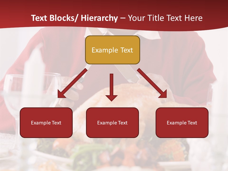 Senior Man Excitedly Getting Ready To Carve The Turkey PowerPoint Template