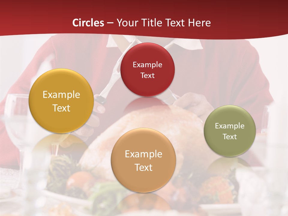 Senior Man Excitedly Getting Ready To Carve The Turkey PowerPoint Template