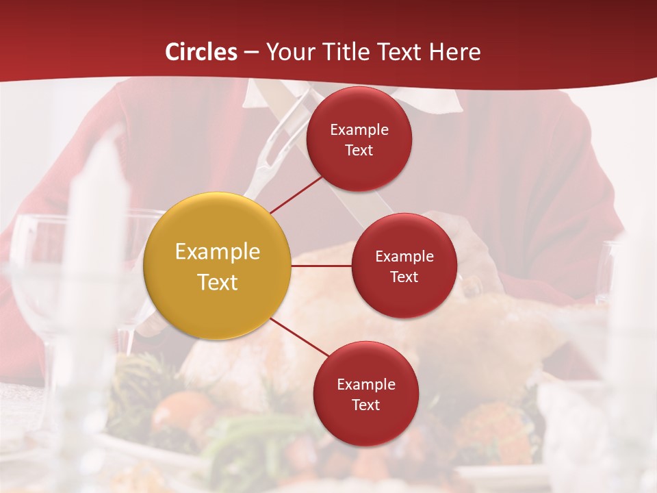 Senior Man Excitedly Getting Ready To Carve The Turkey PowerPoint Template