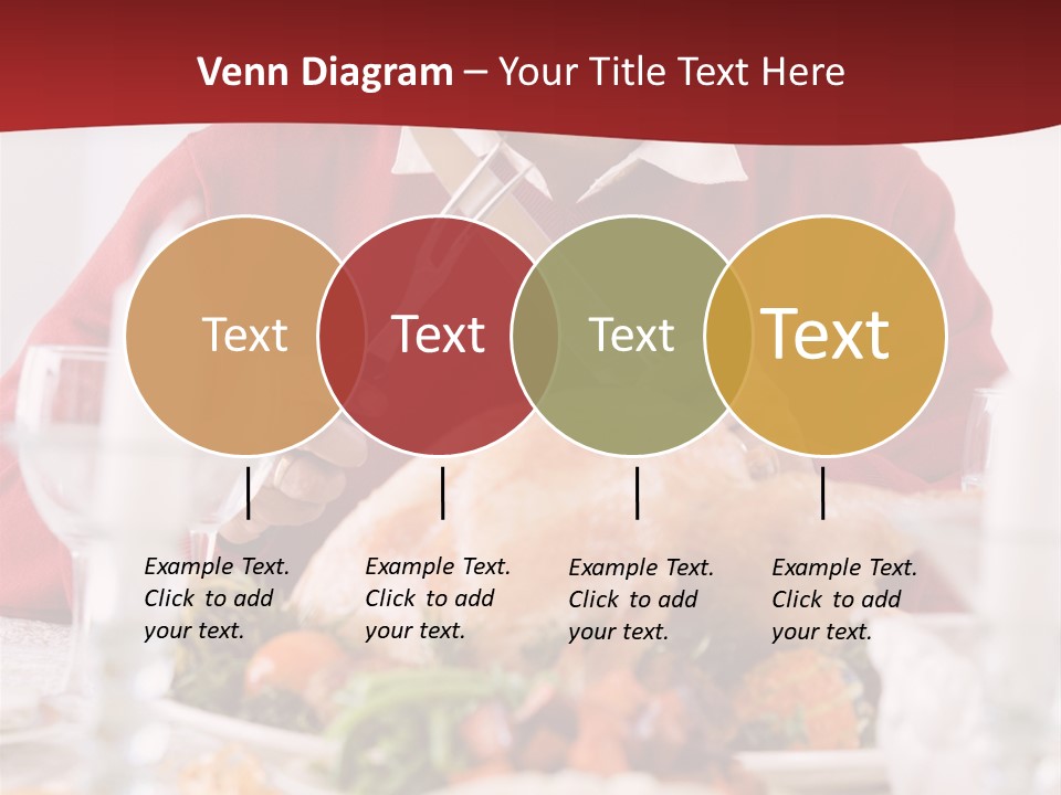 Senior Man Excitedly Getting Ready To Carve The Turkey PowerPoint Template