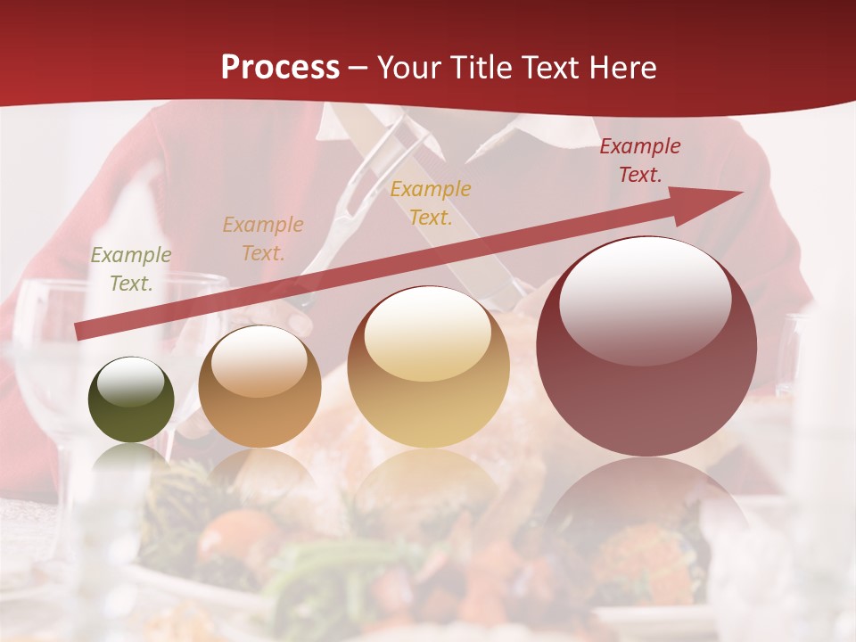 Senior Man Excitedly Getting Ready To Carve The Turkey PowerPoint Template