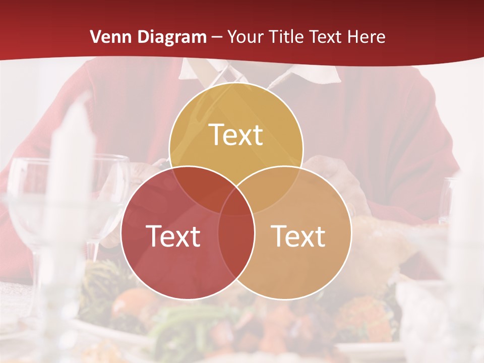 Senior Man Excitedly Getting Ready To Carve The Turkey PowerPoint Template