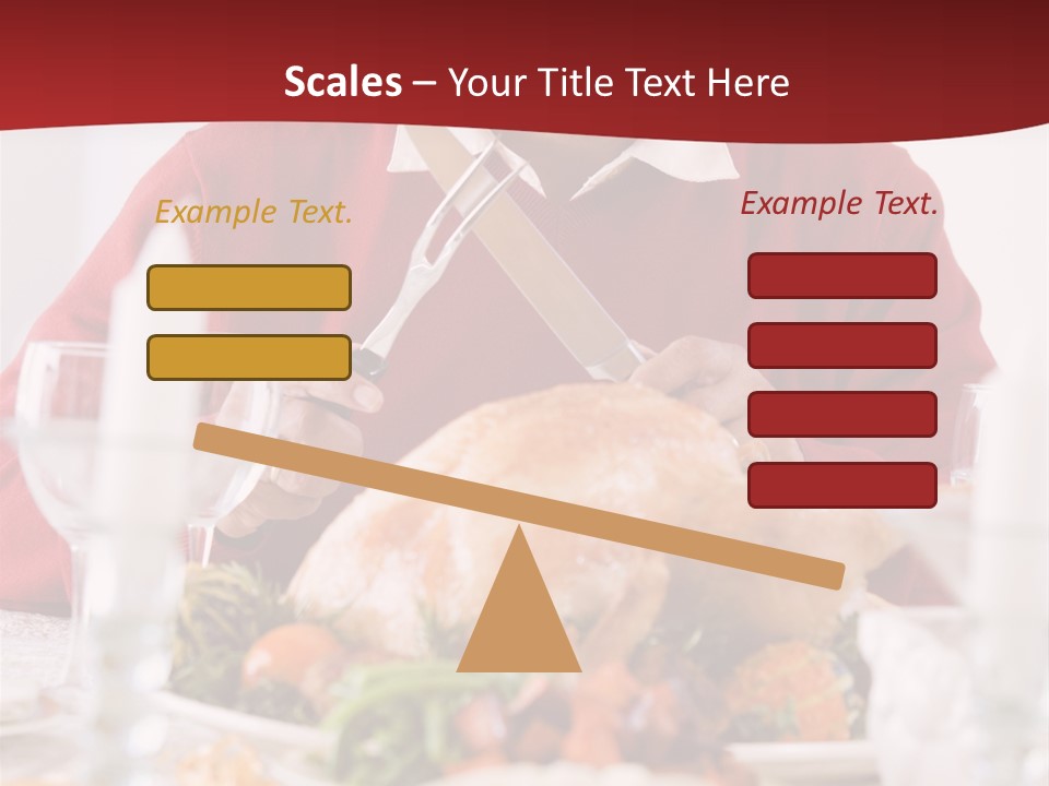 Senior Man Excitedly Getting Ready To Carve The Turkey PowerPoint Template