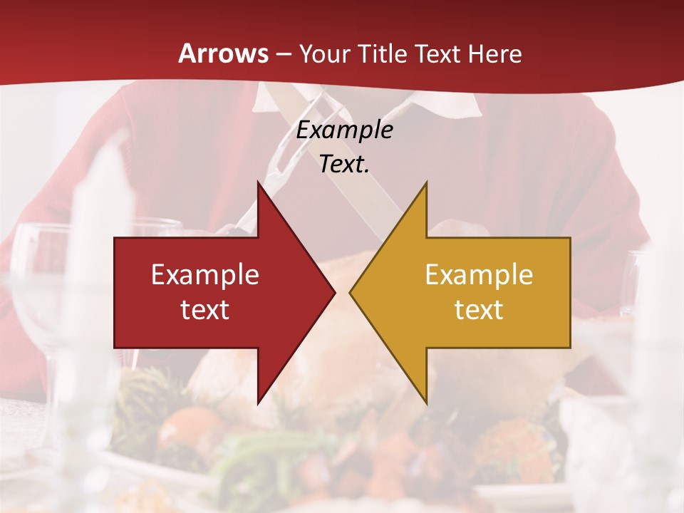 Senior Man Excitedly Getting Ready To Carve The Turkey PowerPoint Template