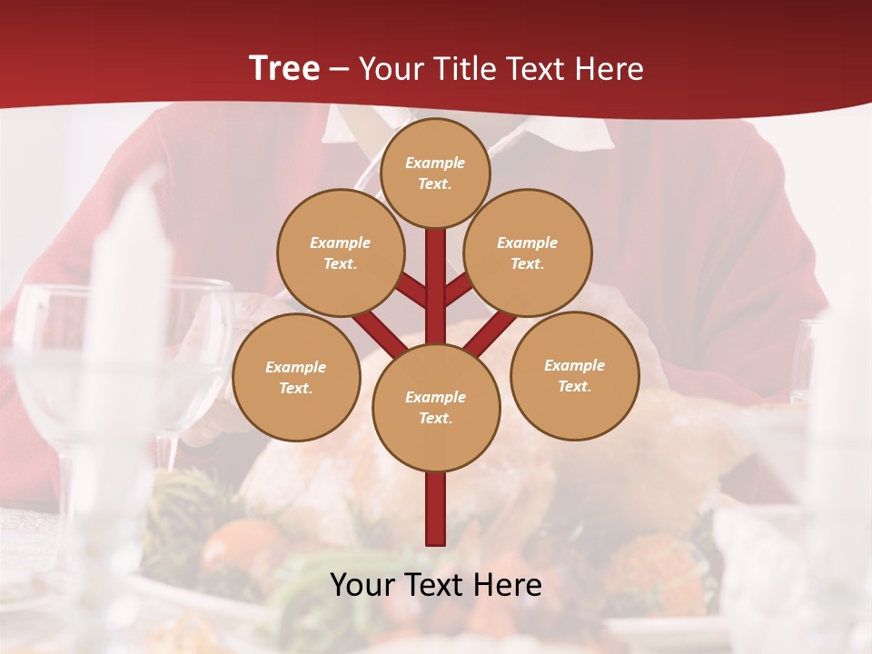 Senior Man Excitedly Getting Ready To Carve The Turkey PowerPoint Template