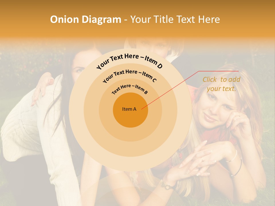 Group Of Happy Friends Having Fun Outdoors PowerPoint Template