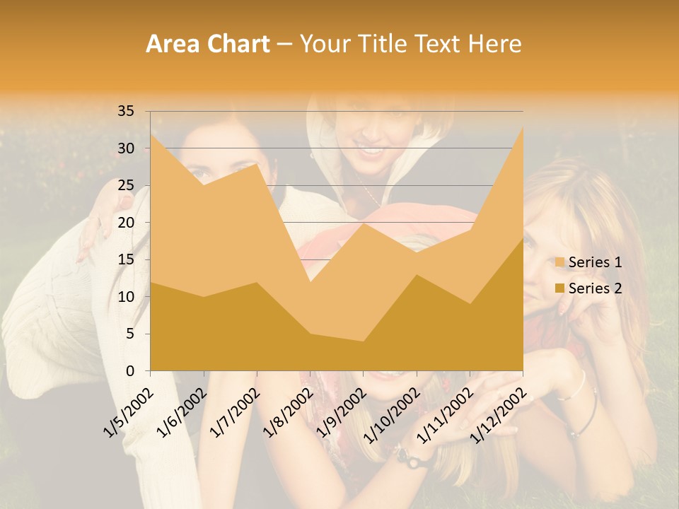 Group Of Happy Friends Having Fun Outdoors PowerPoint Template