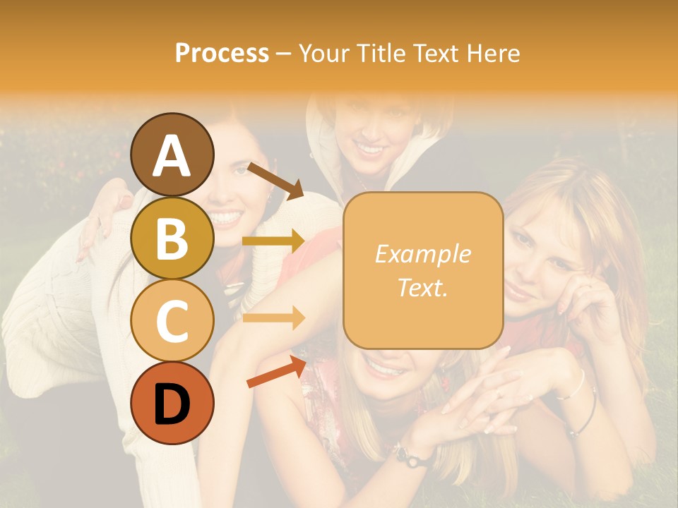 Group Of Happy Friends Having Fun Outdoors PowerPoint Template