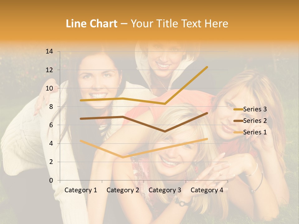 Group Of Happy Friends Having Fun Outdoors PowerPoint Template