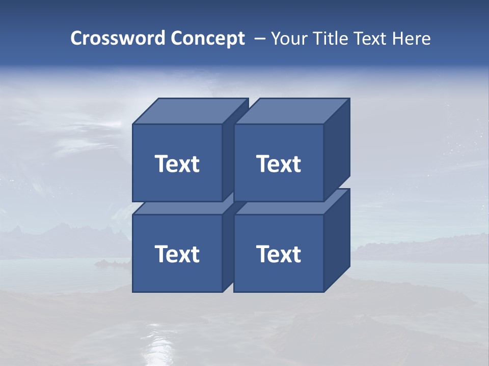 3D Rendering Of 5 Diamond Rings PowerPoint Template