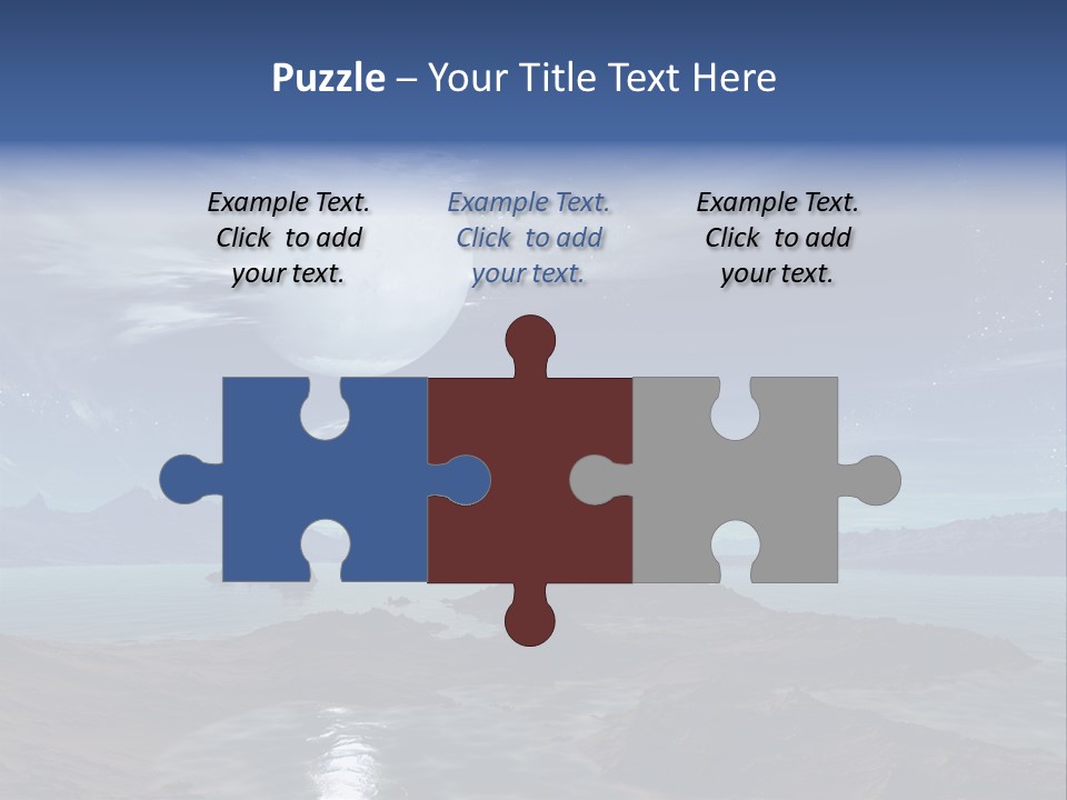 3D Rendering Of 5 Diamond Rings PowerPoint Template