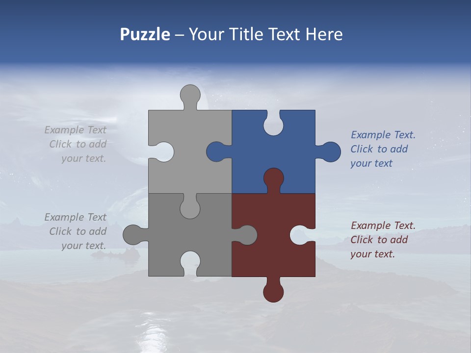 3D Rendering Of 5 Diamond Rings PowerPoint Template