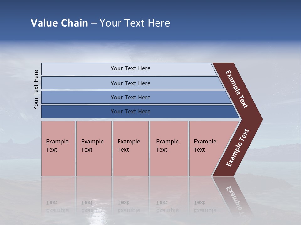 3D Rendering Of 5 Diamond Rings PowerPoint Template