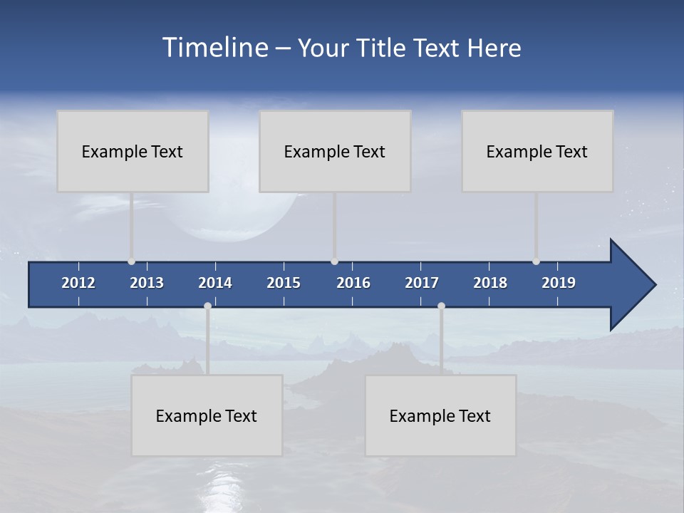 3D Rendering Of 5 Diamond Rings PowerPoint Template