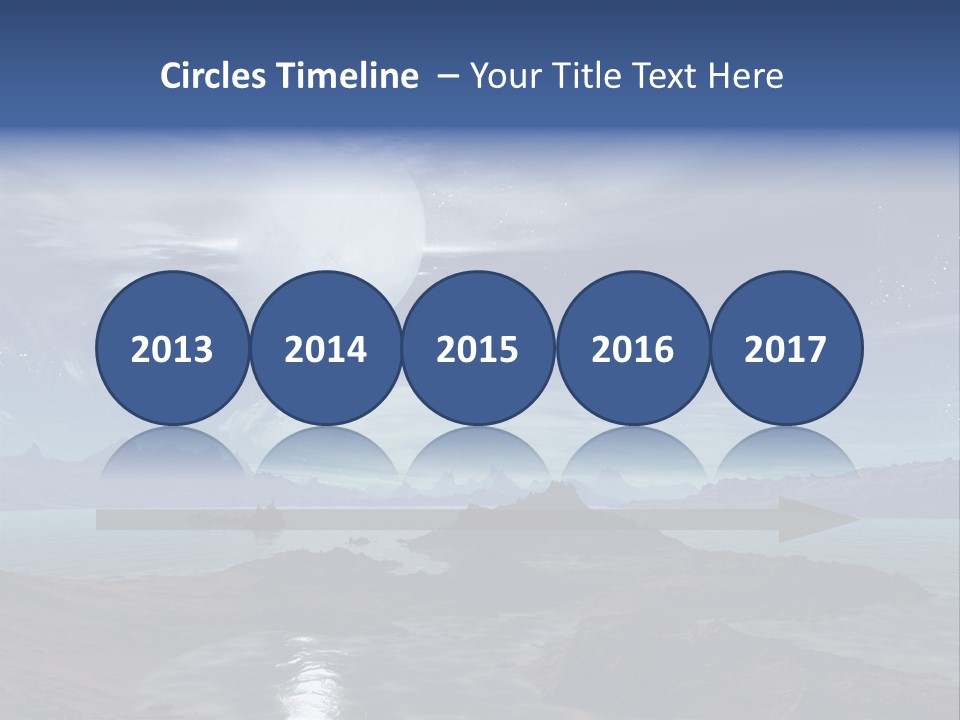 3D Rendering Of 5 Diamond Rings PowerPoint Template