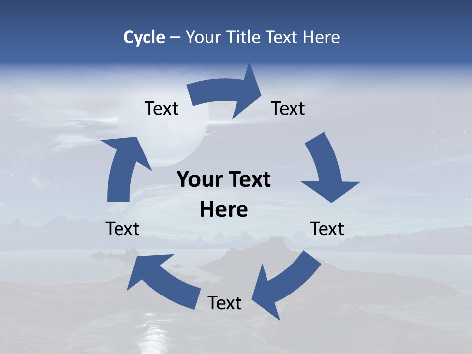 3D Rendering Of 5 Diamond Rings PowerPoint Template